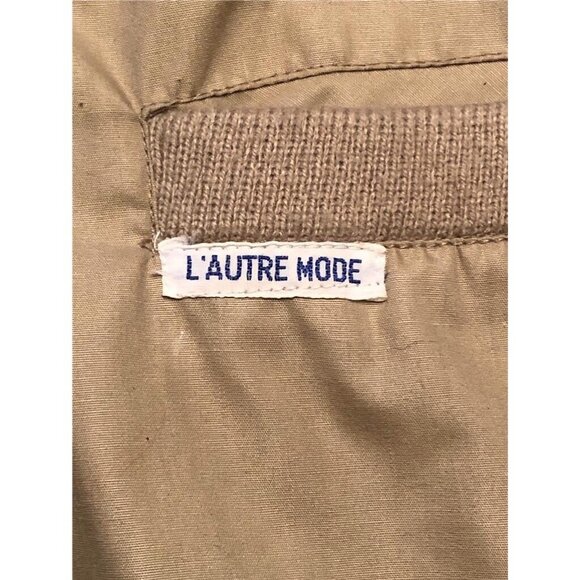 L'Autre Mode Tan Large Bomber Jacket - Picture 2 of 6